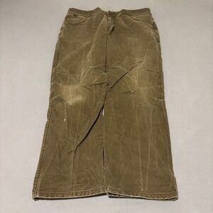 Kuhl Rydr Mens 40x34 Olive Drab Canvas Workwear Hiking Pants Distressed